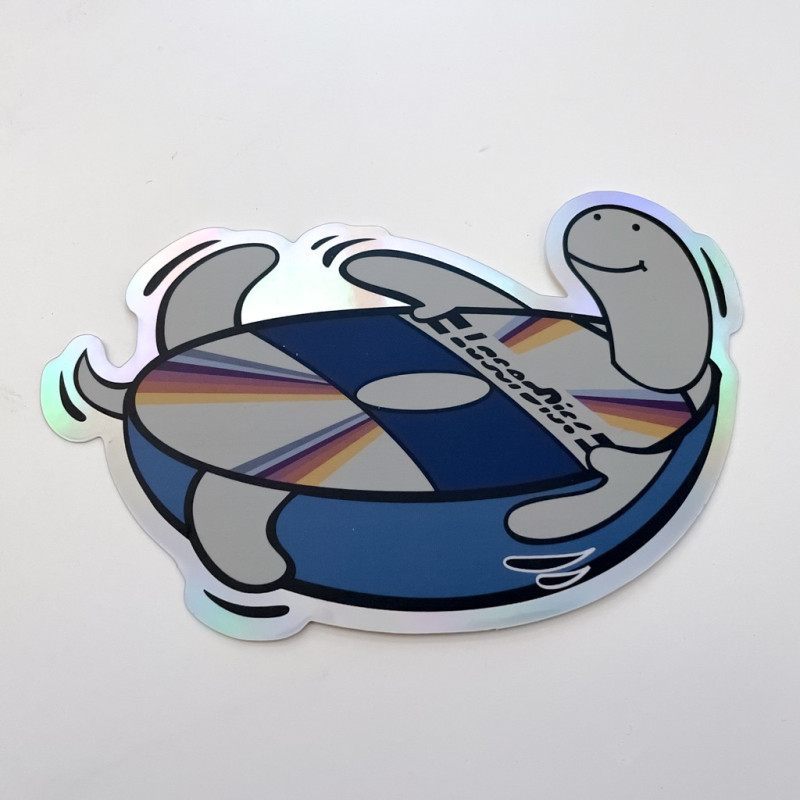 Aufkleber LaserDisc Turtle "Hologramm"