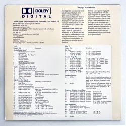 Dolby Digital Demonstration and Test Laser Disc Version 2.0 (NTSC, Englisch)