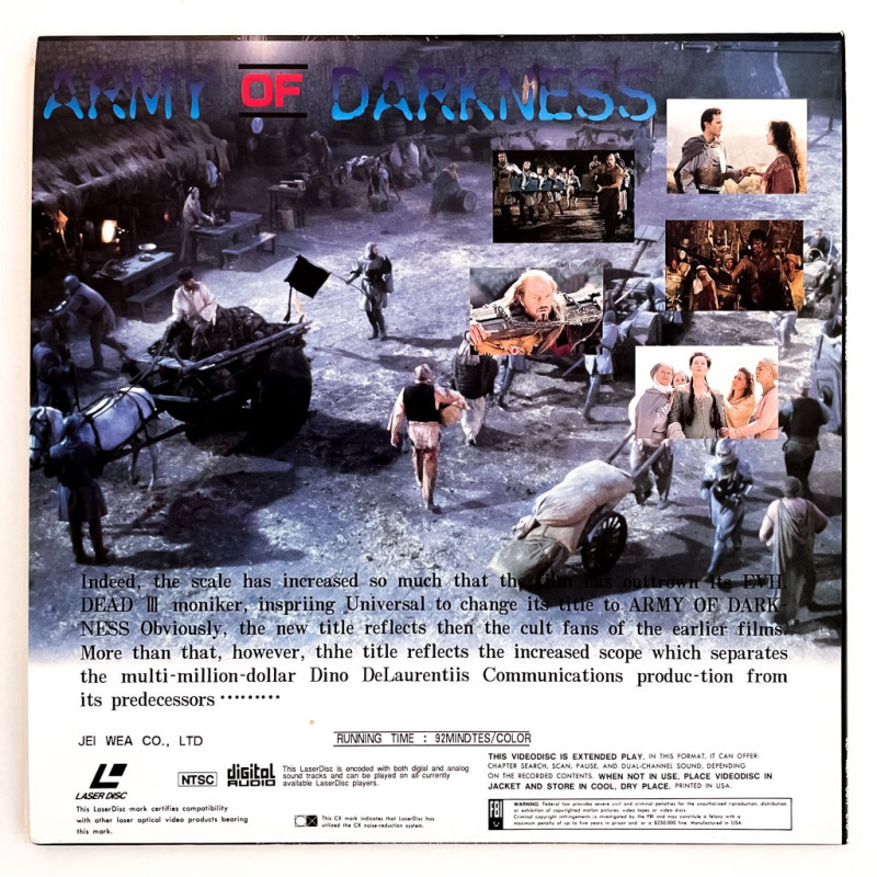 Evil Dead 3 Army of Darkness (NTSC, English)