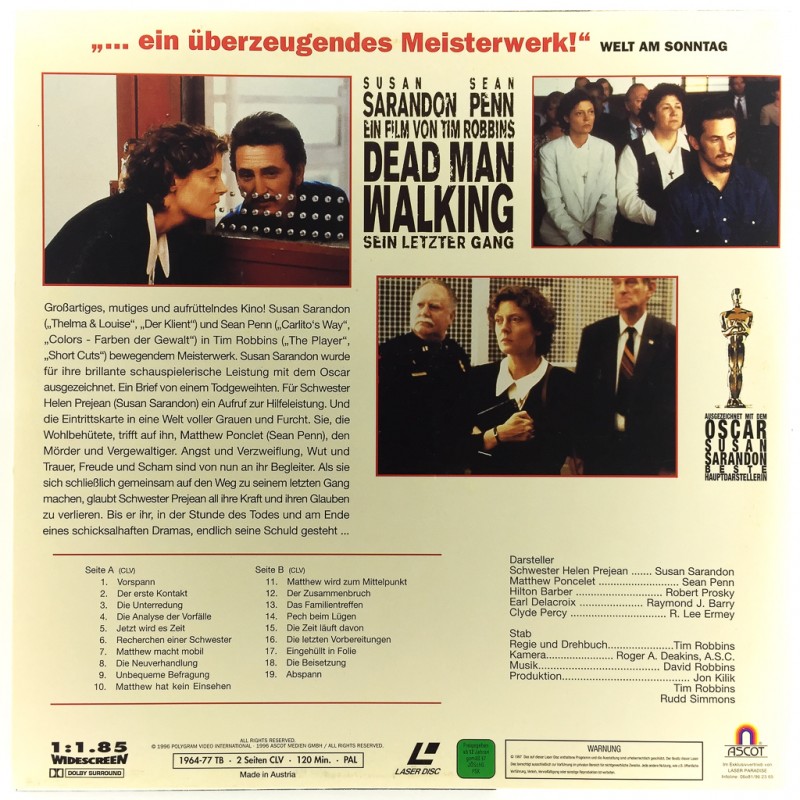 Dead Man Walking Deutsch Ganzer Film Dead Man Walking (PAL, Deutsch)
