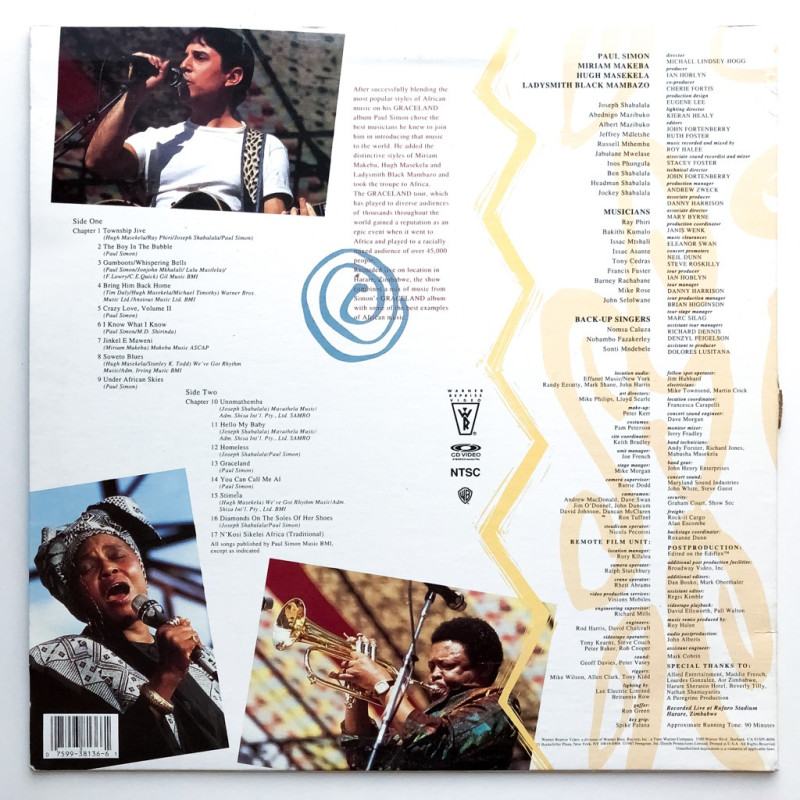 Paul Simon Graceland The African Concert (NTSC, Englisch) Paul Simon Graceland The African Concert (NTSC, Englisch)