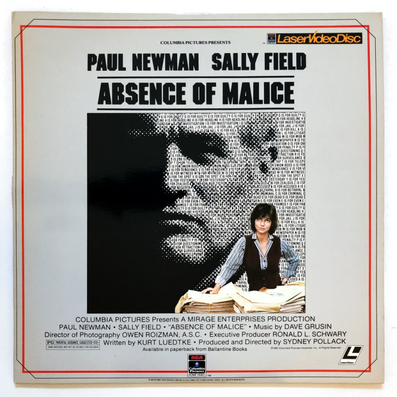 Absence of Malice (NTSC, Englisch)