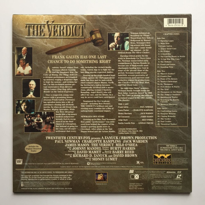 The Verdict (NTSC, Englisch)